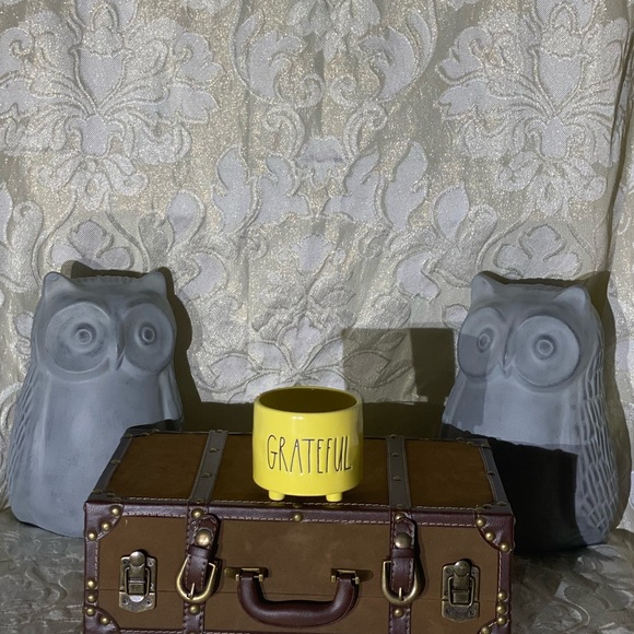 Rae Dunn "GRATEFUL" Mini Planter - Picture 2 of 4